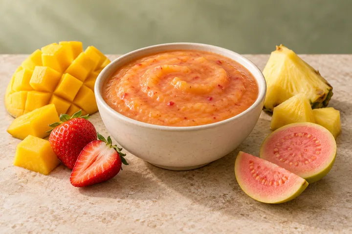 Fruit cocktail pulp — illustrative product photograph