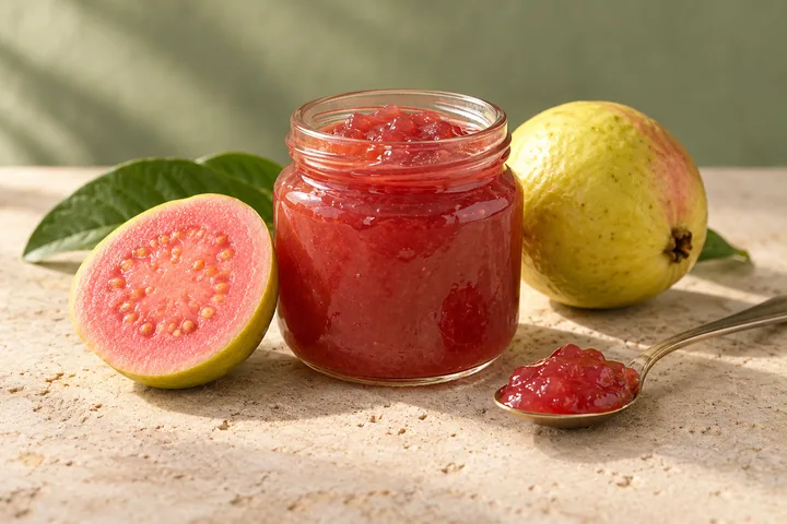 Guava jam — illustrative product photograph